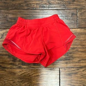 Red Lululemon 2.5 Short
